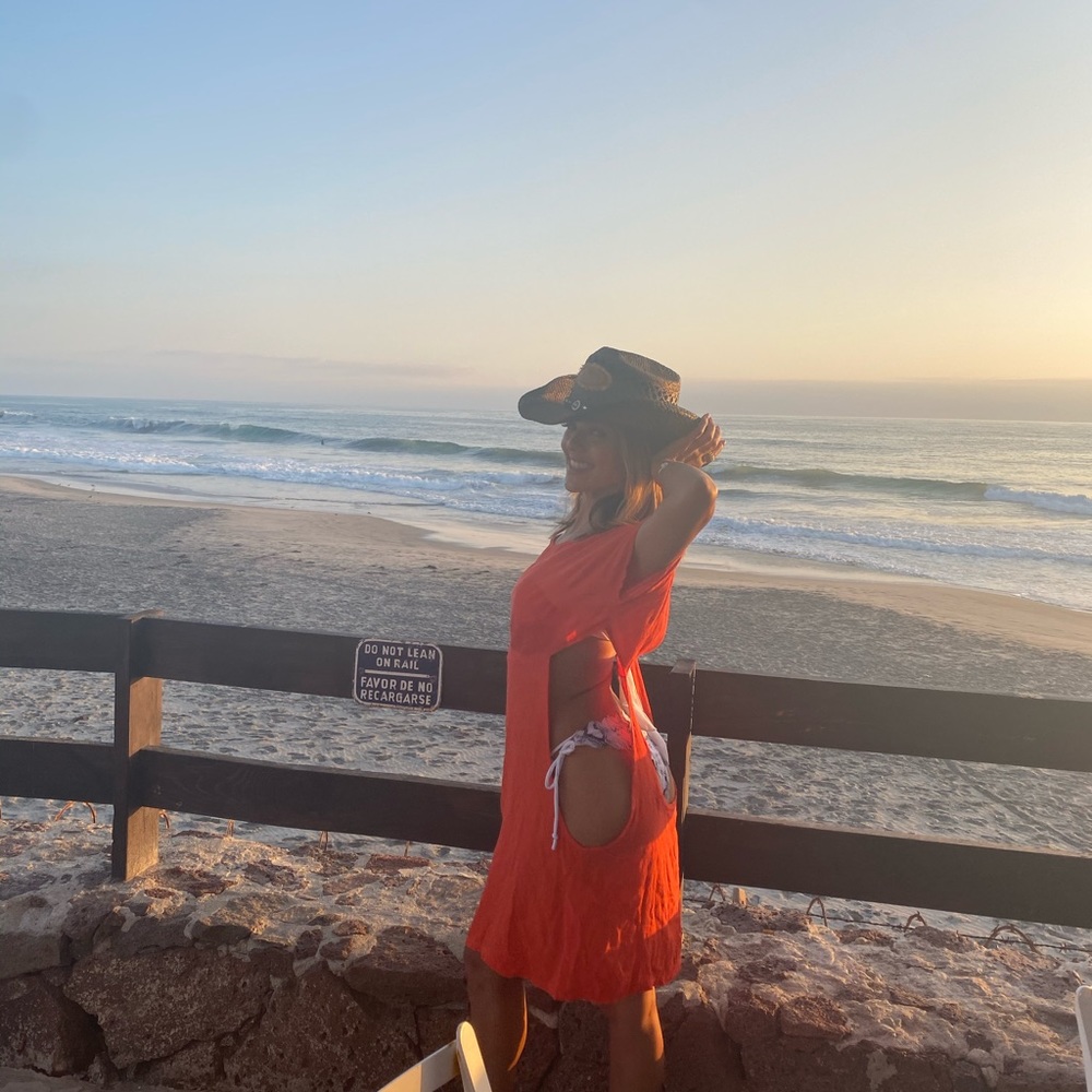 Sexy Orange Coverup